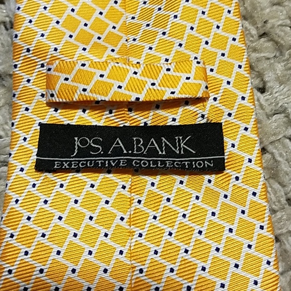 JOS A Bank Yellow executive collection tie - Picture 3 of 4